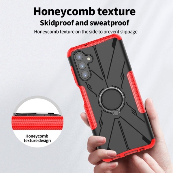 Kickstand-skydd med magnetisk platta för Samsung Galaxy A13 5G - Grön Grön