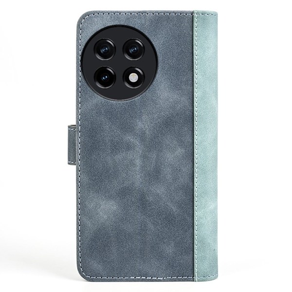 Tvåfärgat OnePlus 11R / OnePlus Ace 2 fodral i läder - Blå Blå