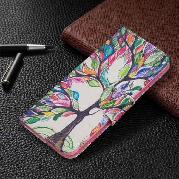 Wonderland Samsung Galaxy A82 5G Flip etui - Farvet træ Multicolor