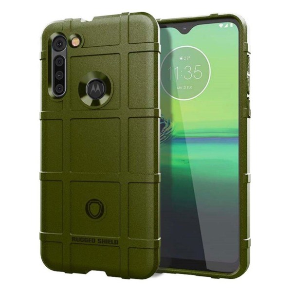 Rugged Shield Motorola Moto G8 skal - Grön Grön
