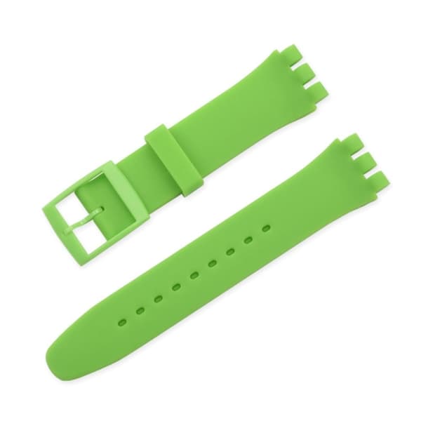 19 mm universal urrem i silikone - Grøn Green
