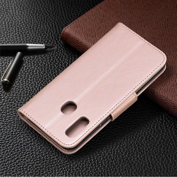 Butterfly läder Samsung Galaxy A20e fodral - Rosa Rosa