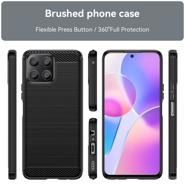 Carbon Flex Etui Honor X30i - Sort Black