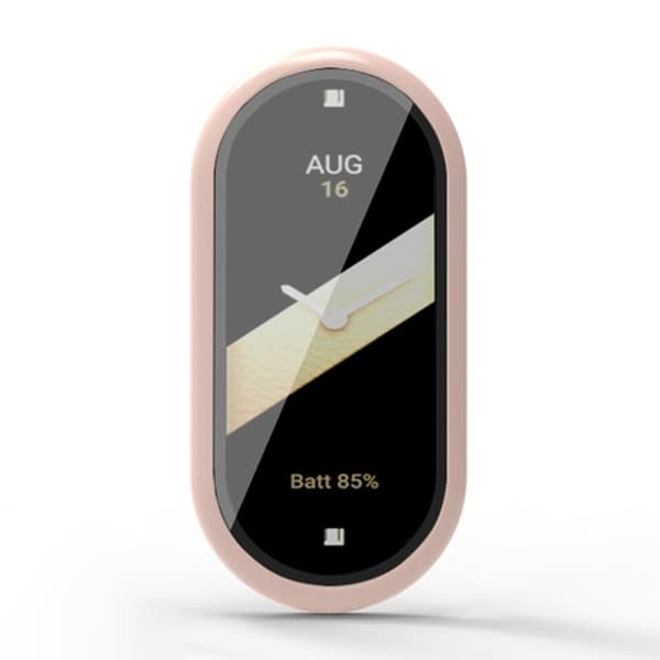 Xiaomi Smart Band 8 / Band 8 NFC Protective Case Full Cover Watch Cover with Screen Protector - Pink Rosa