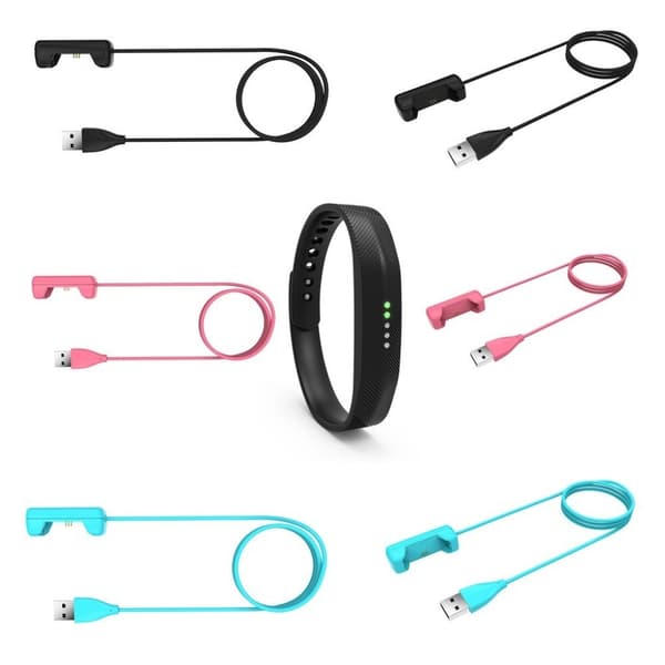 Fitbit Flex 2 ersättningsladdare med 100cm kabel - Varm rosa Rosa