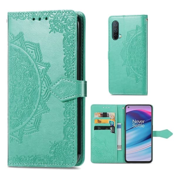 Mandala OnePlus Nord CE 5G etui i lær - Grønn Green