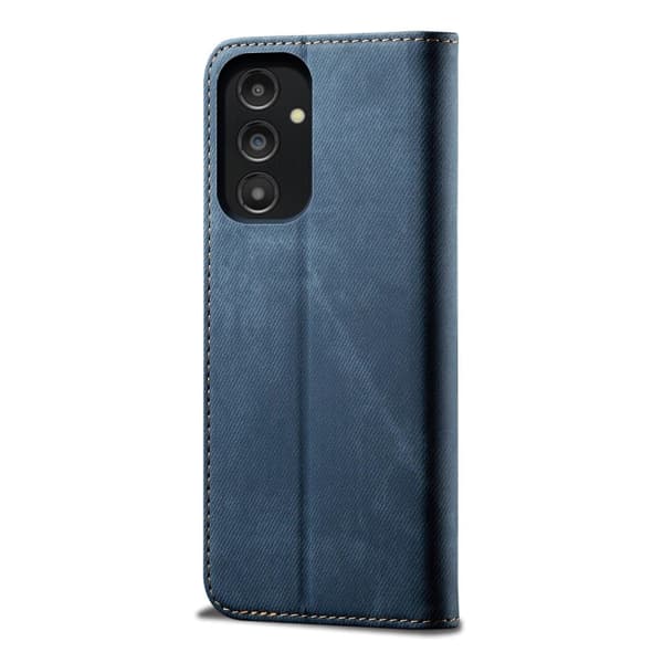 Jeans Samsung Galaxy A14 Läppäkotelo - Sininen Blue