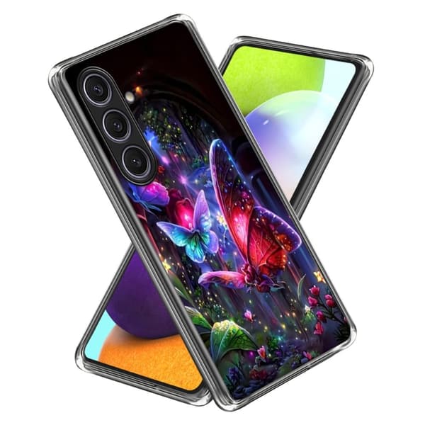 Vibe Samsung Galaxy S25 -kansi - Unelmaperhonen Multicolor