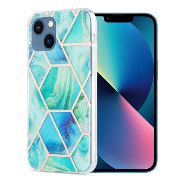 Marmor etui til iPhone 13 - Grøn Green
