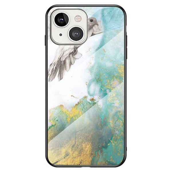Fantasy Marmor iPhone 14 Plus skal - Flygande Duva Marmor multifärg
