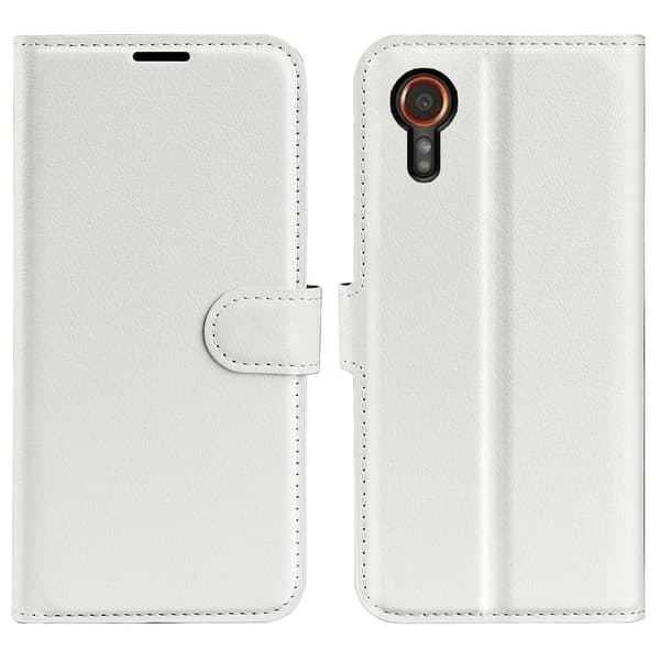 Klassisk Samsung Galaxy Xcover 7 flip etui - Hvid White
