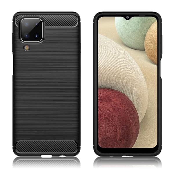 Carbon Flex etui - Samsung Galaxy A12 5G - sort Black