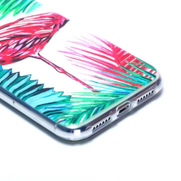 iPhone Xs Max ultratyndt mønstret soft case - Flamingo Multicolor