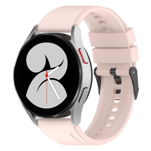 20 mm universal klokkerem i silikon - Rosa Pink