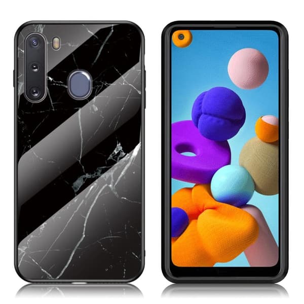 Fantasy Marmor Samsung Galaxy A21 skal - Svart Svart