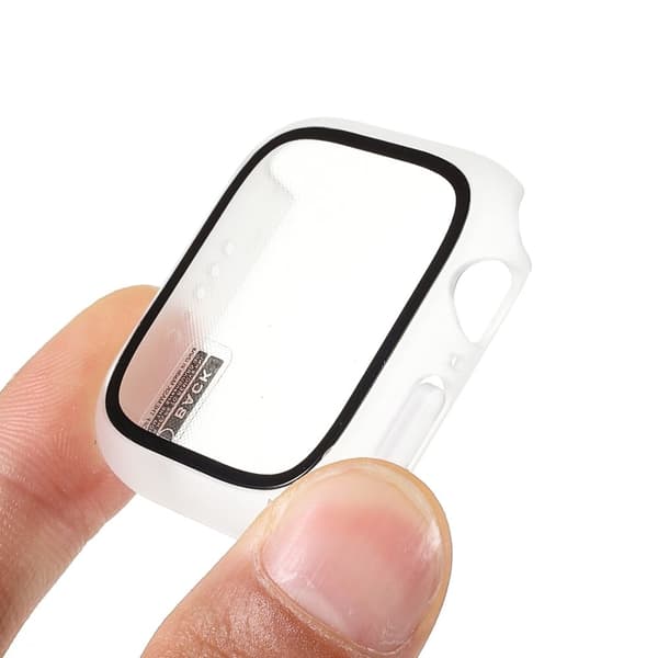 Apple Watch (41mm) matte cover with tempered glass - Transparent Transparent