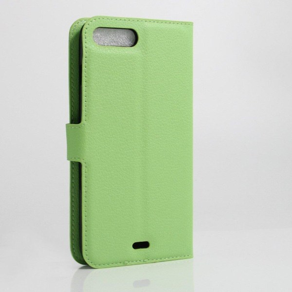 Davidsen Litchi Skinn Läderfodral för iPhone 7 Plus / 8 Plus - G Grön