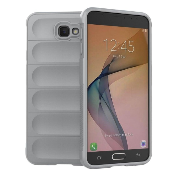 Soft gripformed cover for Samsung Galaxy J7 Prime / On7 - Light Silver grey
