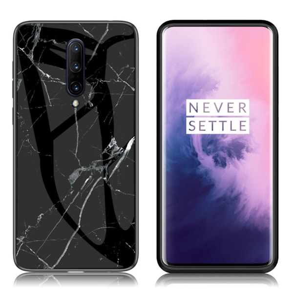 Fantasy Marble OnePlus 7 Pro deksel - Svart Black