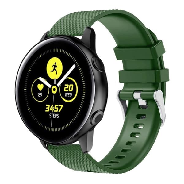 Samsung Galaxy Watch Active silikoninen kellonauha - Vihreä Green