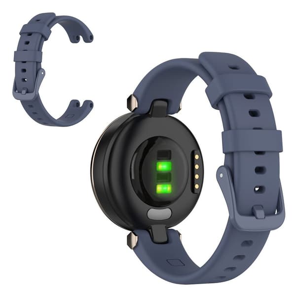 Ensfarget silikonarmbånd til Garmin Lily - Blå Blue
