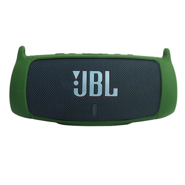 JBL Charge 5 silikoneetui + skulderrem - Militærgrøn Green