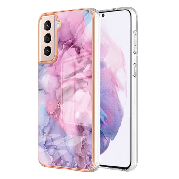 Marmormotiv Samsung Galaxy S21 Plus 5G skal - Ros Rosa