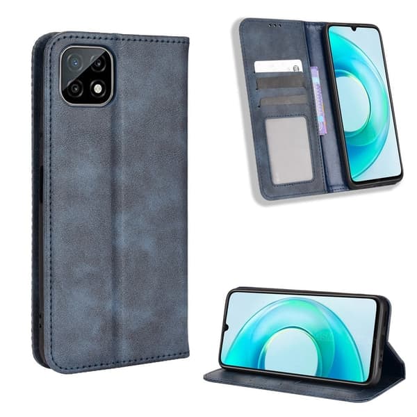 Bofink Vintage Wiko T3 Læretui - Blå Blue