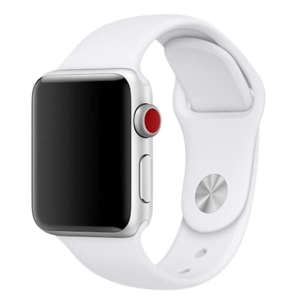 Apple Watch Series 4 40mm fleksibel silikone Urrem - Sølv Silver grey