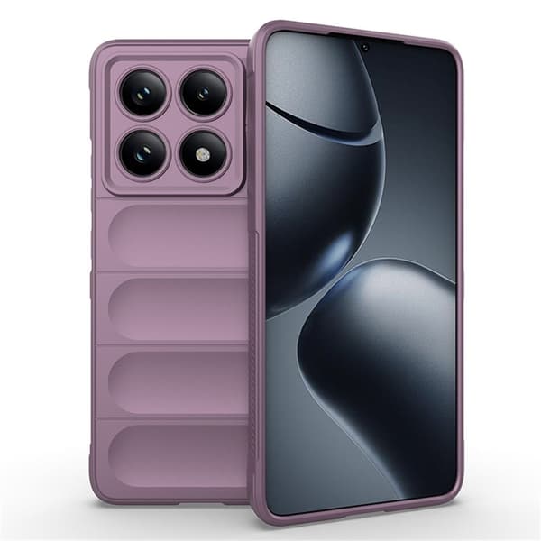 Mjukt greppformat Xiaomi 14T Pro skal - Ljuslila Lila
