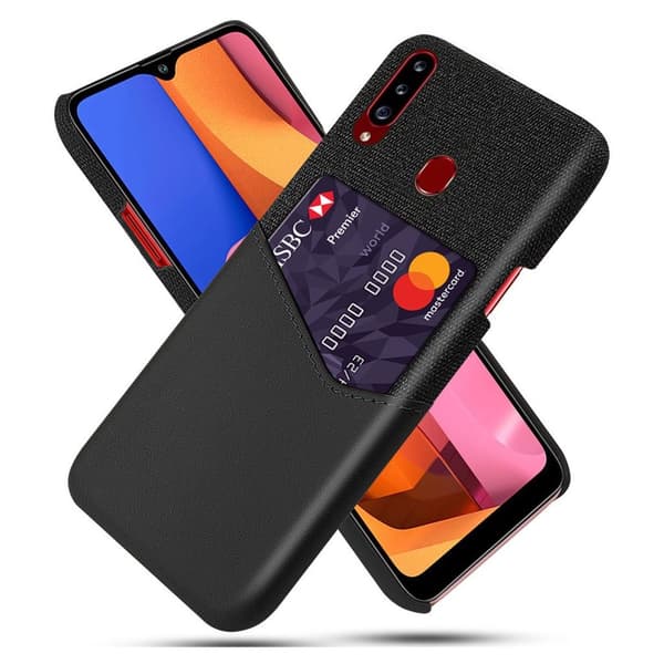 Bofink Galaxy A20s Card cover – Sort Black