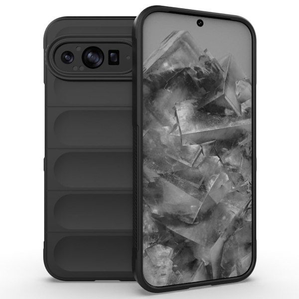 Blødt grebsformet Google Pixel 9 Pro XL cover - Sort Black