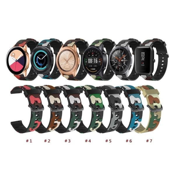 Urrem med camouflage-tema til dit Huawei- og Amazfit-ur - Rød Red