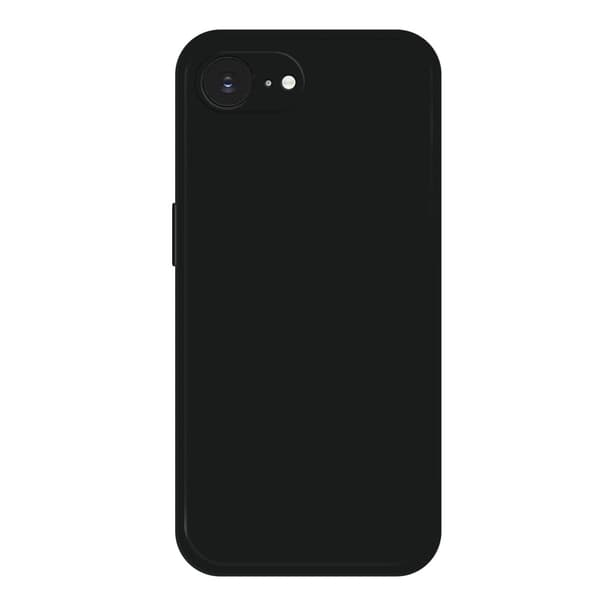iPhone 16e fleksibelt etui med rett kantbeskyttelse Telefondeksel Black