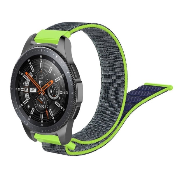 Samsung Galaxy Watch (46 mm) 22 mm klockarmband i nylon - Blå / Grön
