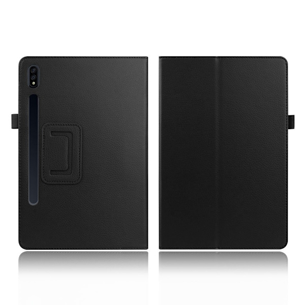 Samsung Galaxy Tab S7 litchi læder etui - sort Black
