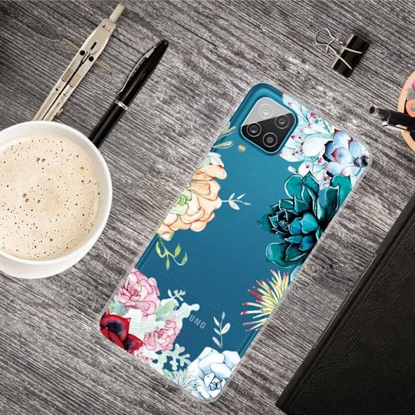 Deco Samsung Galaxy A12 5G Etui - Blomst Multicolor