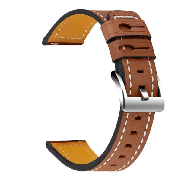 Genuine leather watch strap for Samsung Galaxy Watch - Brown Brown