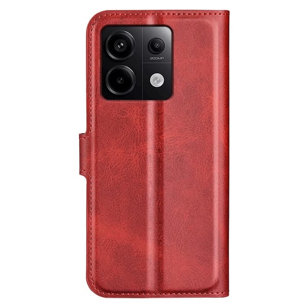 Læretui med Lommebok til Xiaomi Redmi Note 13 Pro 5G  - Rød Red