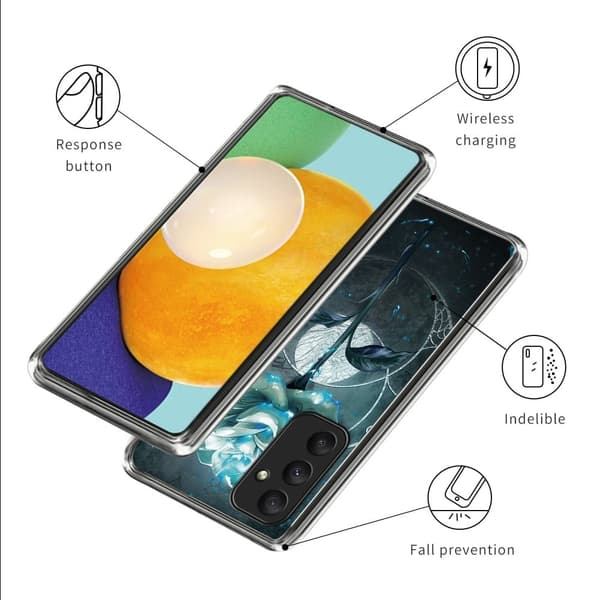 Deco Samsung Galaxy A05s kotelot - Ruusu Blue