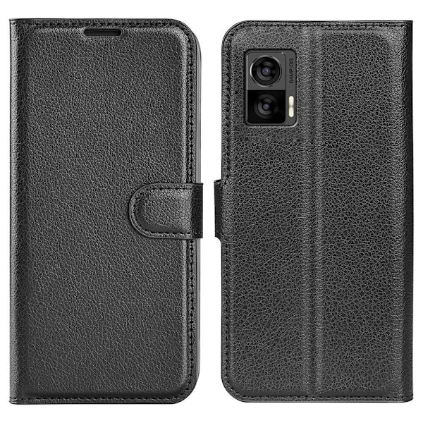 Classic Motorola Edge 30 Neo Läppäkotelo - Musta Black