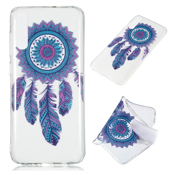 Samsung Galaxy A70 mønster case - Feather Dream Catcher Multicolor