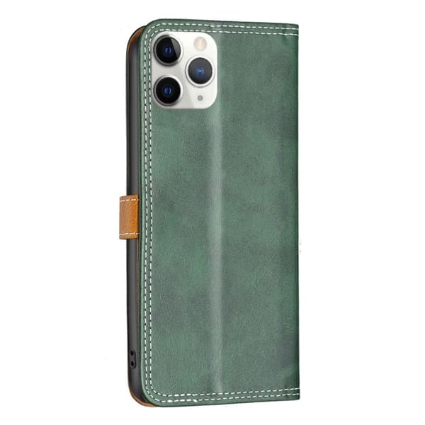 BINFEN tofarget læretui for iPhone 11 Pro - Grønn Green