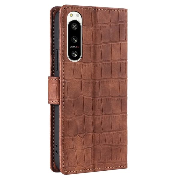 Croco Sony Xperia 5 IV skal - Brun Brun