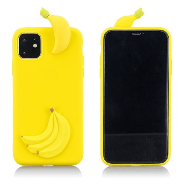 Cute 3D iPhone 11 Pro Max skal - Gul Gul