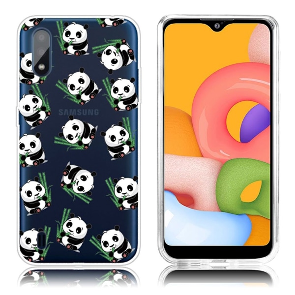 Deco Samsung Galaxy A01 deksel - Panda White