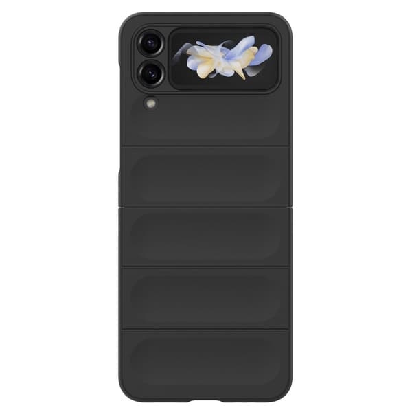 Blødt grebsformet Samsung Galaxy Z Flip4 cover - Sort Black