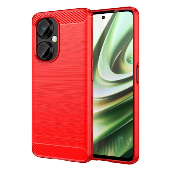 Carbon Flex Suojakotelo OnePlus Nord CE 3 - Punainen Red