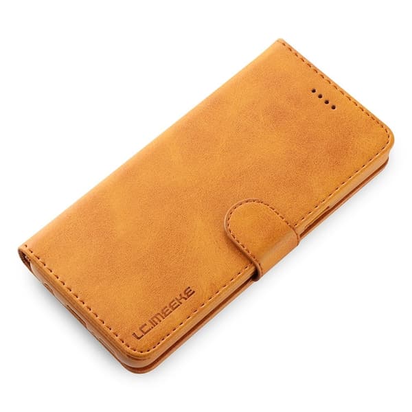 LC.IMEEKE Samsung Galaxy S9 flip case - Ruskea Brown