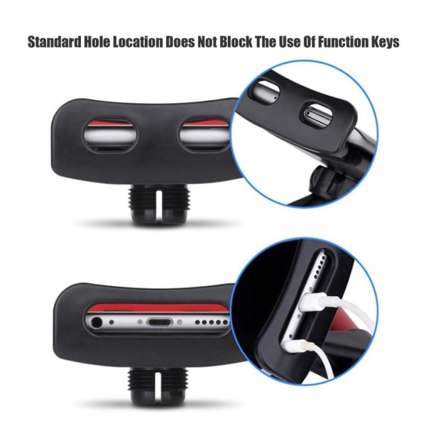 Universal stretchable back seat phone bracket - Black Black